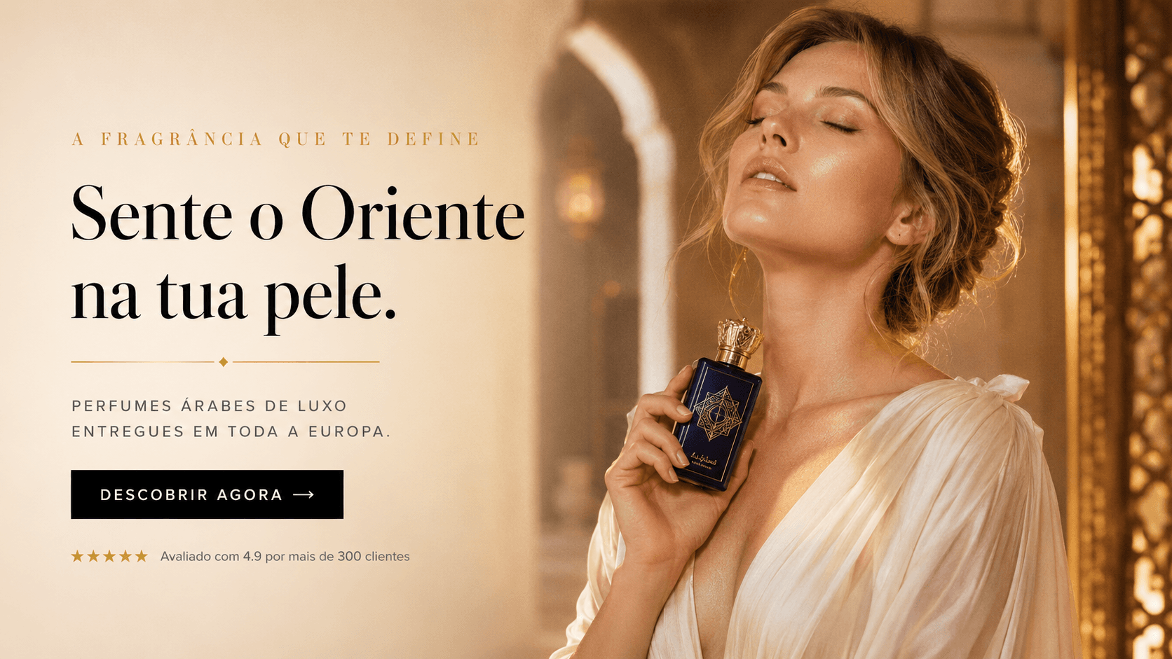 Sente o Oriente na tua pele — perfumes árabes de luxo entregues em toda a Europa