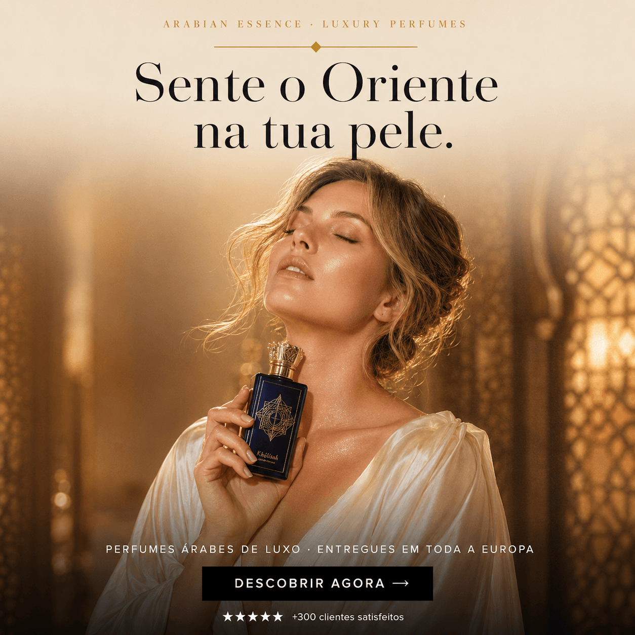 Sente o Oriente na tua pele — perfumes árabes de luxo entregues em toda a Europa